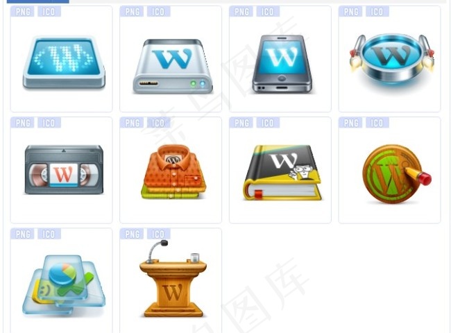 wordpress主题图标下载
