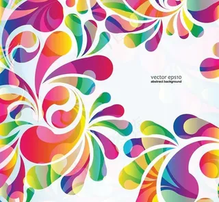 彩虹背景绚丽彩色壁纸图片