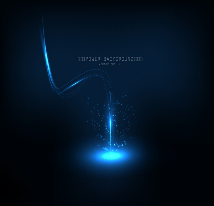 华丽蓝色光线背景