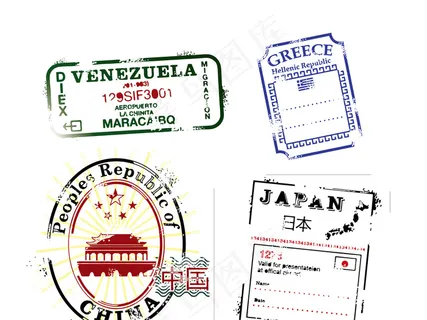 淘宝印章欧美风格详情页主图水印设计