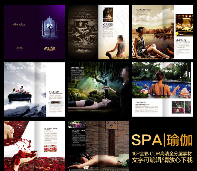 SPA项目手册(326X291)cdr矢量模版下载