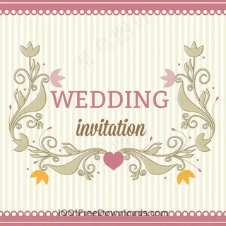 婚礼插画矢量图