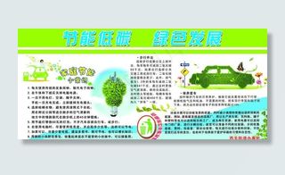 低碳节能环保知识版面图片
