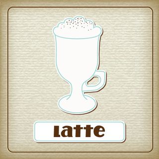 贴纸特效咖啡杯矢量图5