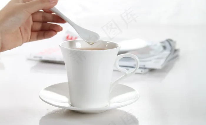 白色咖啡杯 陶瓷 骨瓷图片