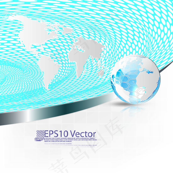 通透地球动感科技矢量背景素材eps,ai矢量模版下载