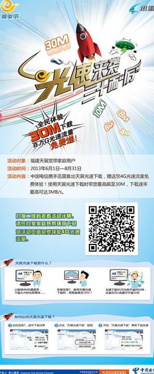 天翼光速宽带图片