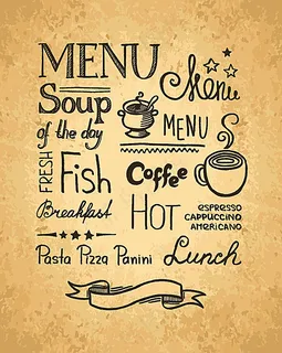 咖啡艺术字设计背景