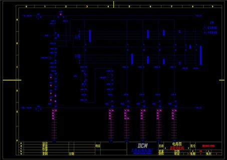 电气平面设计CAD机械图纸