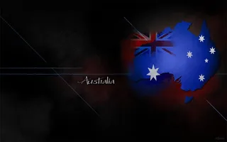澳大利亚创意国旗桌面壁纸图片