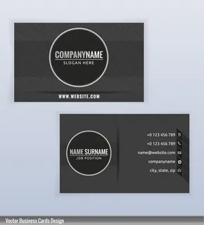 横式的商务名片设计