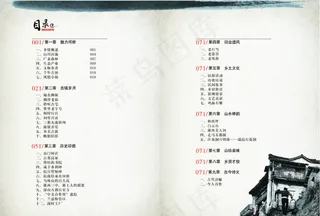 古镇书目录页