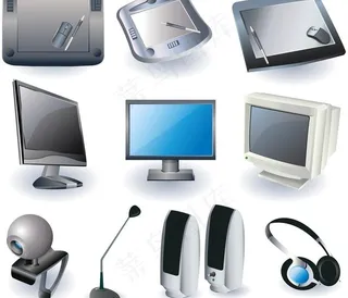 显示器 计算机 摄像头 音响 耳麦...