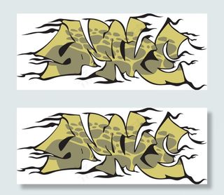 有趣的涂鸦字母设计矢量图10