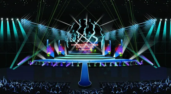 海滩舞美效果图图片(2263X1380(DPI:200))psd模版下载