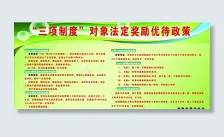三项制度展板图片