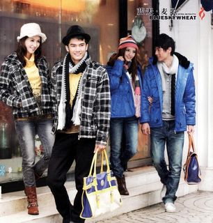 蓝天麦子品牌情侣装图片