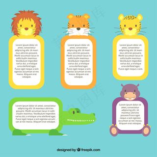 卡通狮子矢量设计