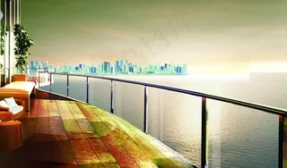 海景 阳台 城市图片