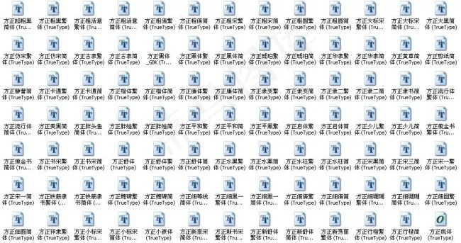 平面设计常用字体
