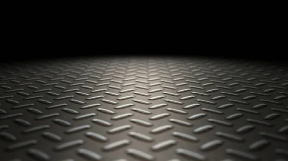 工业金属钢板地面循环视频