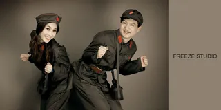 情侣写真相册PSD模板