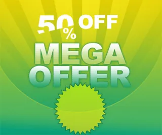 折扣标签促销标签5折促销