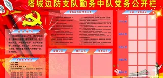 部队党务公开栏图片