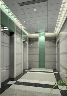 电梯间效果图图片 电梯间效果图图片
