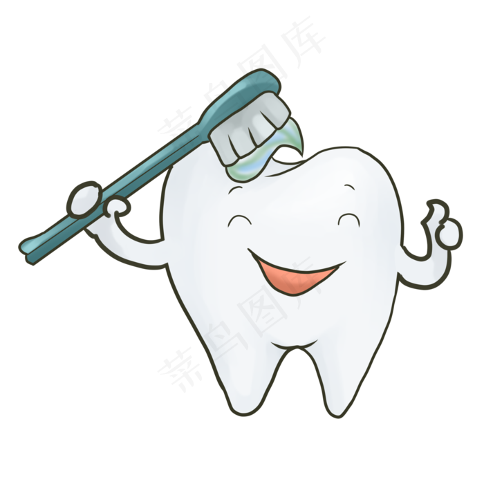 刷牙牙齿牙刷插画刷牙牙齿牙刷插画