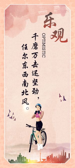 乐观企业文化海报