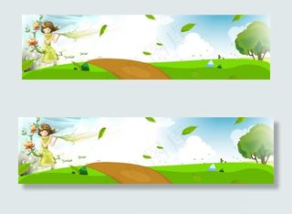 淘宝休闲食品卡通素材背景banne...