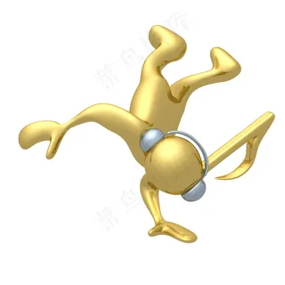 听歌的金色小人