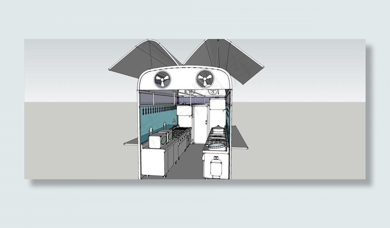 移动厨房SU模型