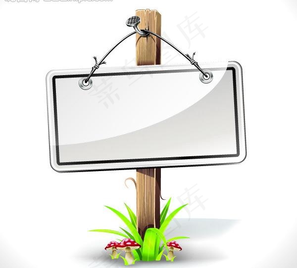 木纹木板指示牌公告牌图片