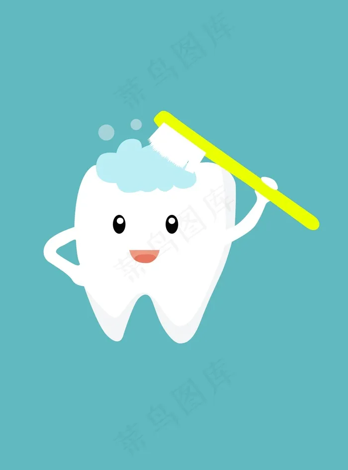 牙齿卡通图案形象