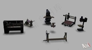 在一个工业环境的grabcad机械...