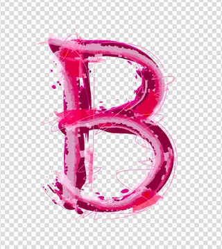 大写字母B模板视频