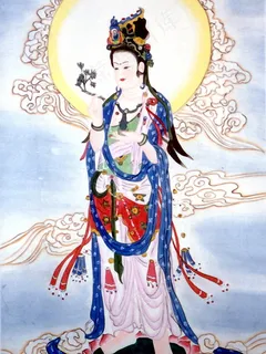 观音佛像 手绘仙佛 佛教文化_01...