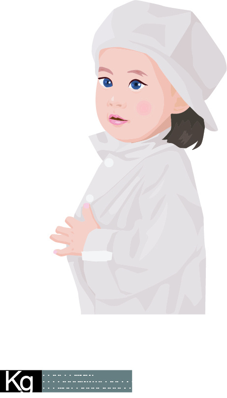 戴帽子的小孩子人物插画