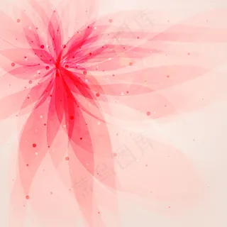 梦幻抽象花朵背景矢量素材