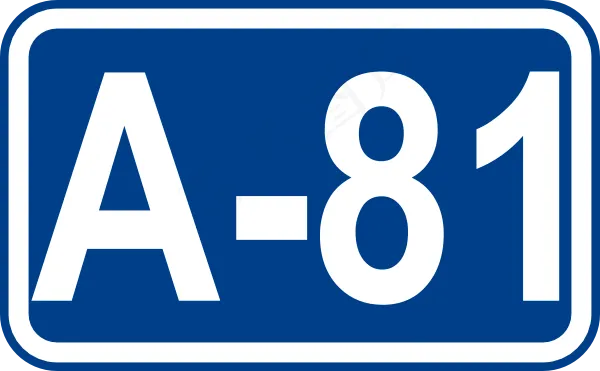 公路A81标志剪贴画