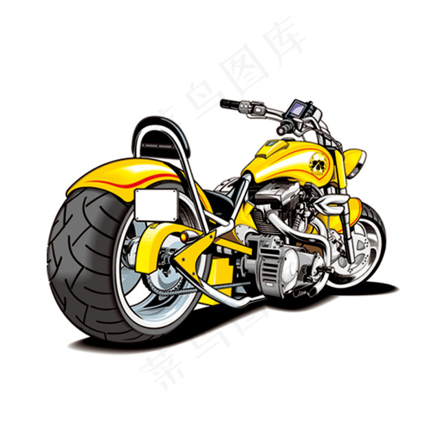  黄色摩托