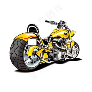  黄色摩托