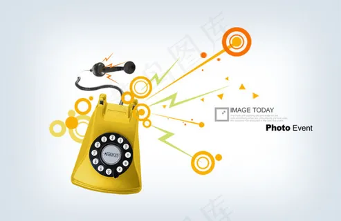 高清PSD分层素材通讯电话