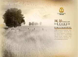 天地人和田园地产PSD源文件