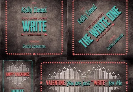 情人节创意设计PSD素材