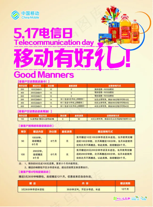 移动电信日(2551X3437(DPI:300))psd模版下载