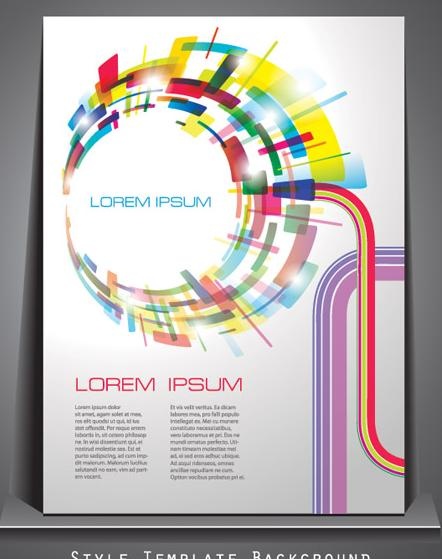 创意画册封面设计矢量素材