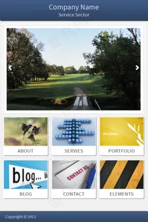 个性企业网站模板PSD分层素材